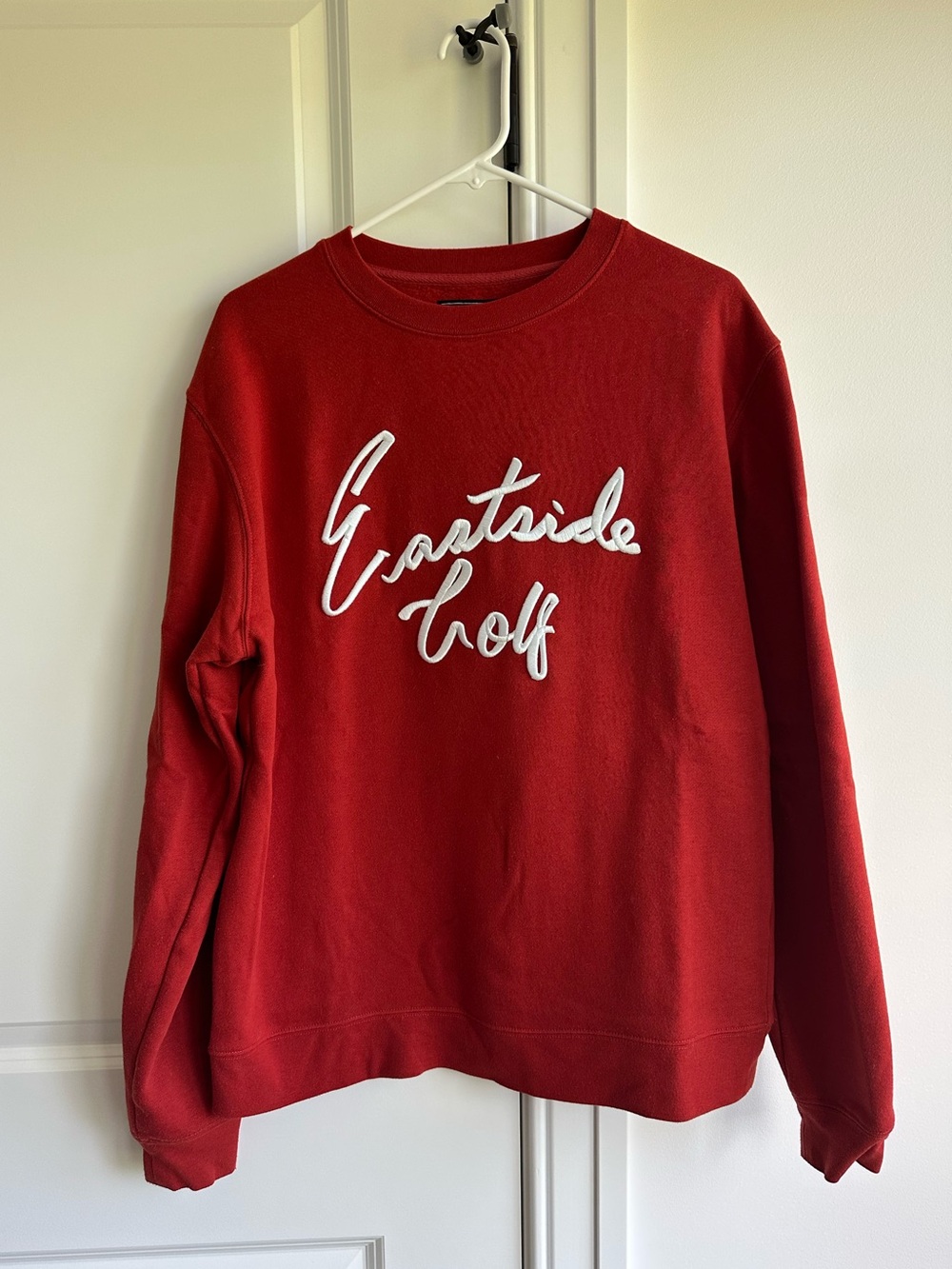 Eastside Golf Red Embroidered Logo Crewneck Sweater